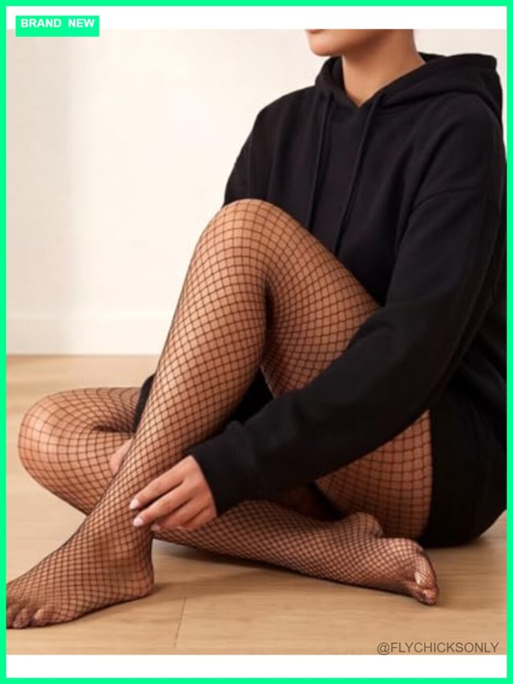 2 Pairs High Waist Fishnet Tights Stockings Sexy Sheer - Picture 2 of 6